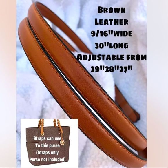 Michael Kors Handbags - Replacement straps BROWN SMOOTH LEATHER